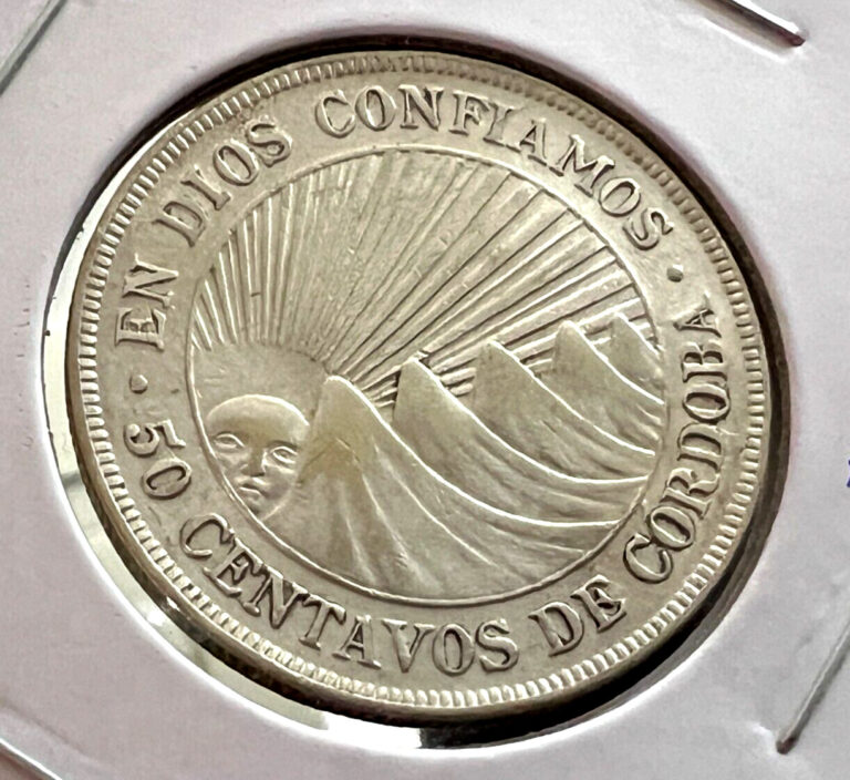Read more about the article 1912 NICARAGUA SILVER 50 CENTAVOS NEAR UNCIRCULATED COIN