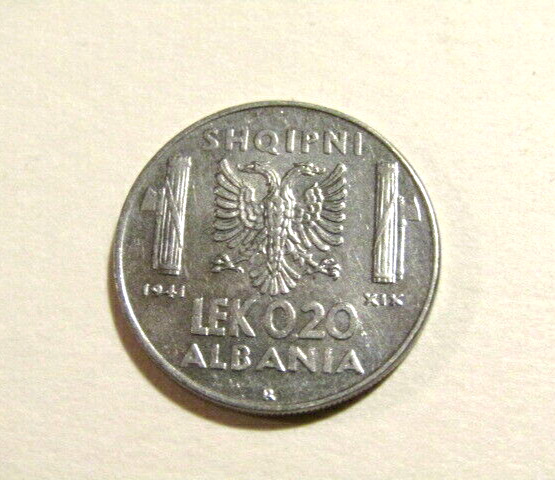 Read more about the article Albania 1941 0.20 Lek Coin