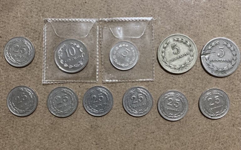 Read more about the article Old El Salvador Coin Lot Of 11- 1959 PRESENT