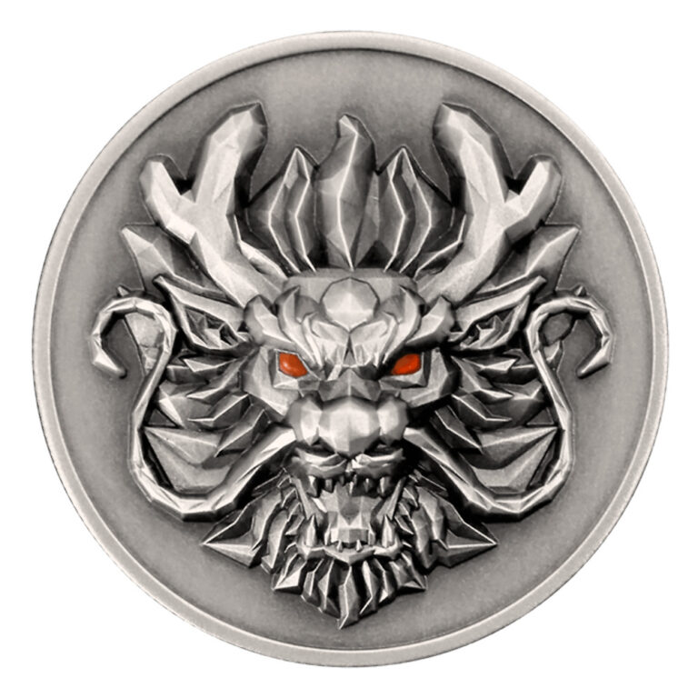 Read more about the article 2024 1 oz Fiji Year of the Dragon .999 3D Ultra High Relief Antique Silver Coin