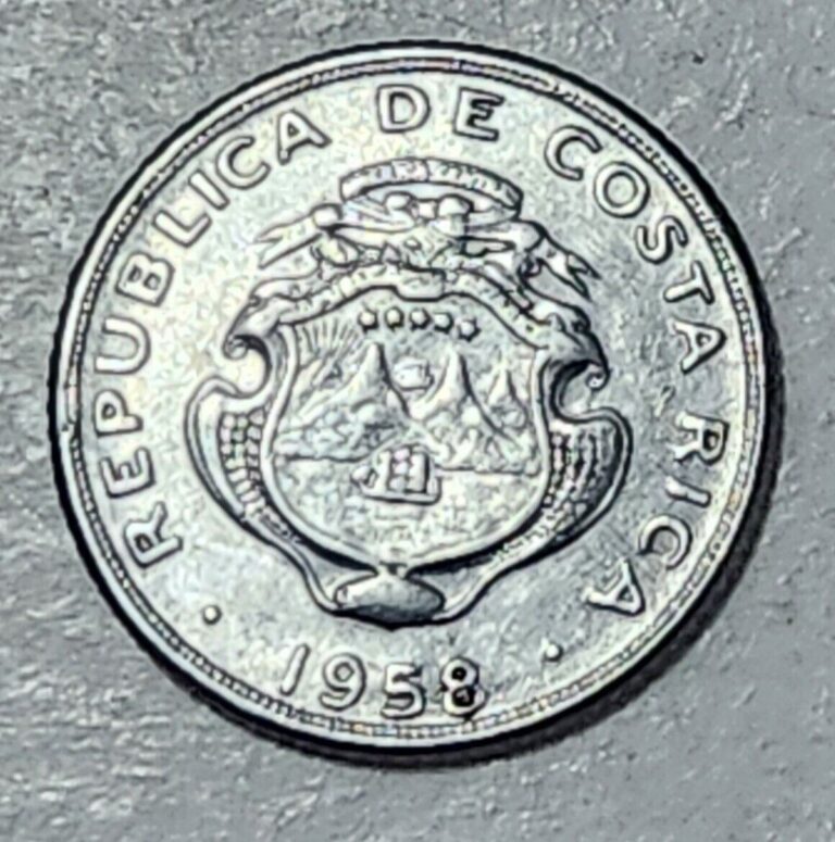 Read more about the article COSTA RICA 🇨🇷 FIVE (5) CENTIMOS COIN 1958