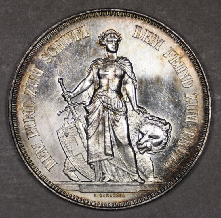 Read more about the article 1885 Switzerland Bern Shooting Festival Silver 5 Francs
