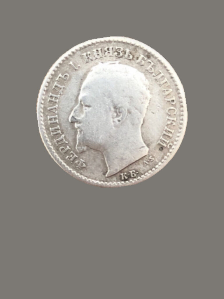 Read more about the article 1891 Bulgaria 50 Stotinki Silver Coin – Aleksandr I – F (Fine) condition