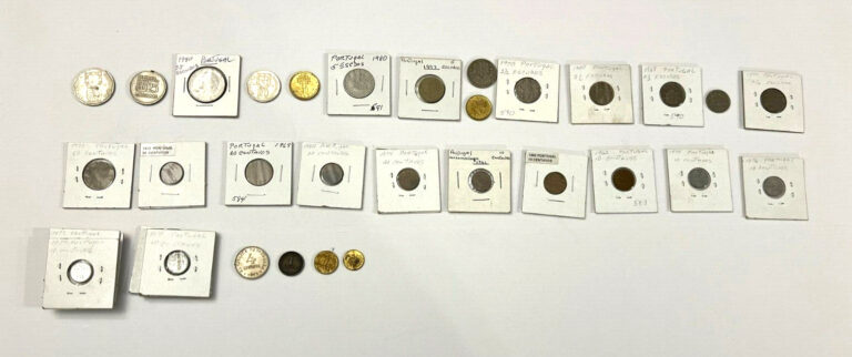 Read more about the article Bulk Portugal Coin Lot of 35 Circulated Coins 1917-1992