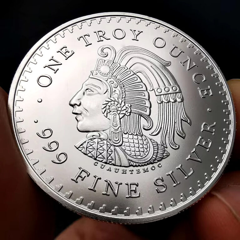 Read more about the article Maya .999 Fine Silver Commemorative Coin Mexico Prophecy Calendar Pyramid Aztec
