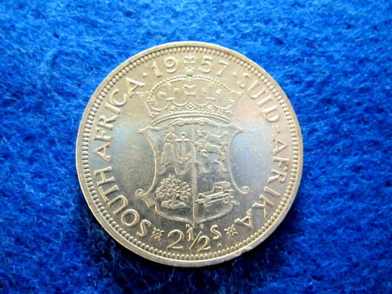 Read more about the article 1957 British South Africa Silver 2 1/2 Shillings – High Grade