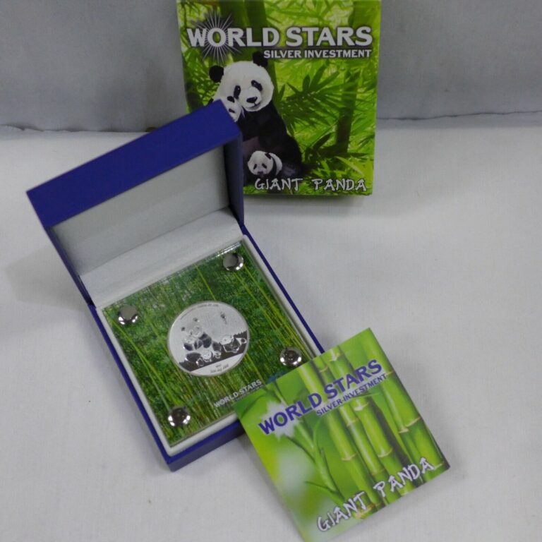 Read more about the article 2016 Burkina Faso 1000 Francs World Star Silver Coin Giant Panda 1oz Silver Coin