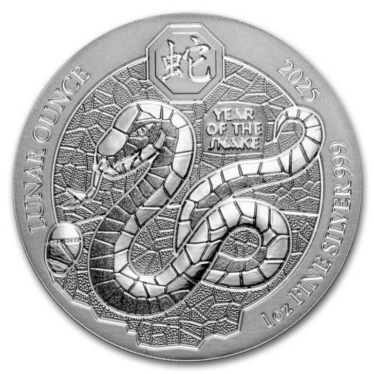 Read more about the article 2025 Rwanda 1 oz Silver Lunar Year of the Snake BU