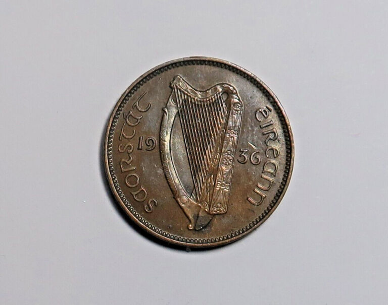 Read more about the article IRELAND : IRISH FARTHING 1936. KM 1. LOW MINTAGE. FREE SHIPPING