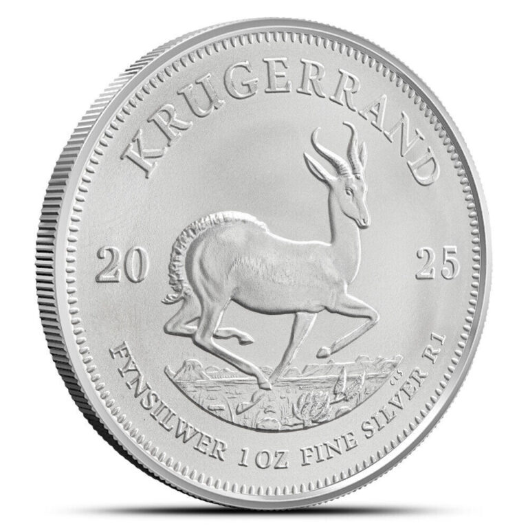 Read more about the article 2025 1 oz South African Silver Krugerrand Coin (BU) PRESALE