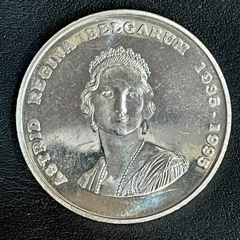 Read more about the article 1995 BELGIUM Silver 250 FRANCS Coin  “QUEEN ASTRID” (.925) 18.75g.