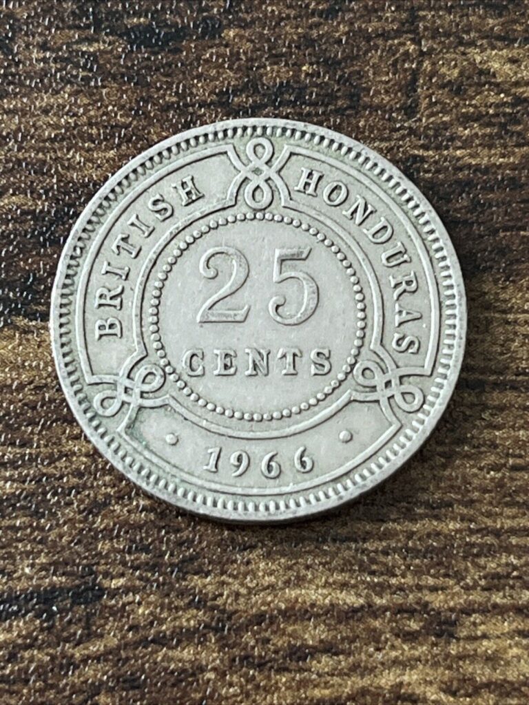 Read more about the article 1966 British Honduras (Belize) 25 Cents Actual Coin TK6445*