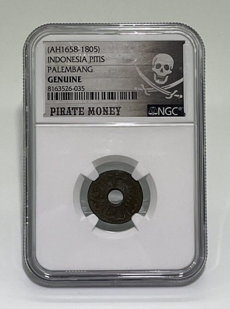 Read more about the article (1) 1658-1805 Pirate Money Indonesia Pitis Genuine NGC