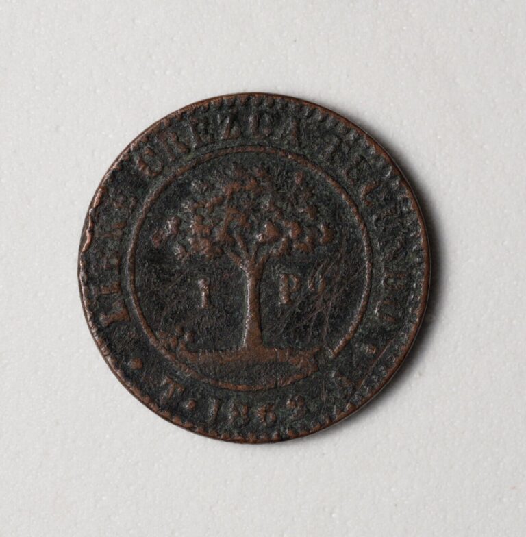 Read more about the article 1862 Honduras TA 1 Peso Provisional Coinage