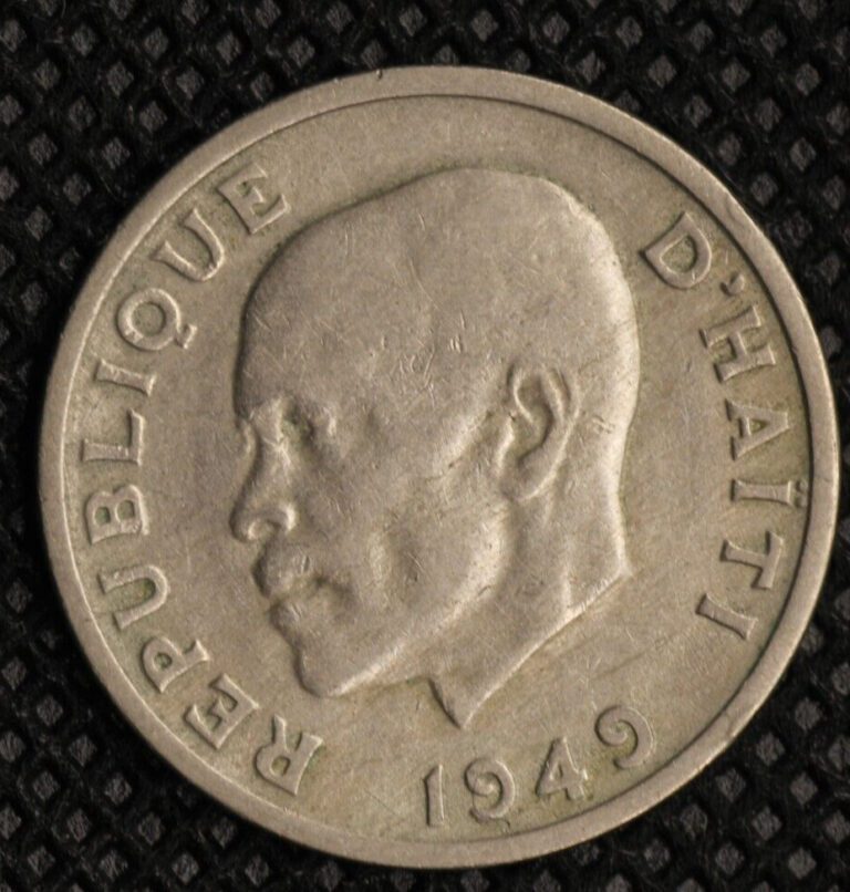 Read more about the article 1949 HAITI 10 CENTIMES – – Hard to Find Low Mintage Coin – Lot #1795