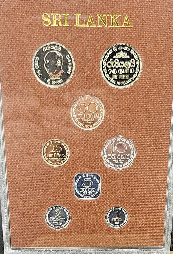 Read more about the article Proof Coinage of Sri Lanka 1978. Rare South Asian Royal Mint 8 Coin Set.