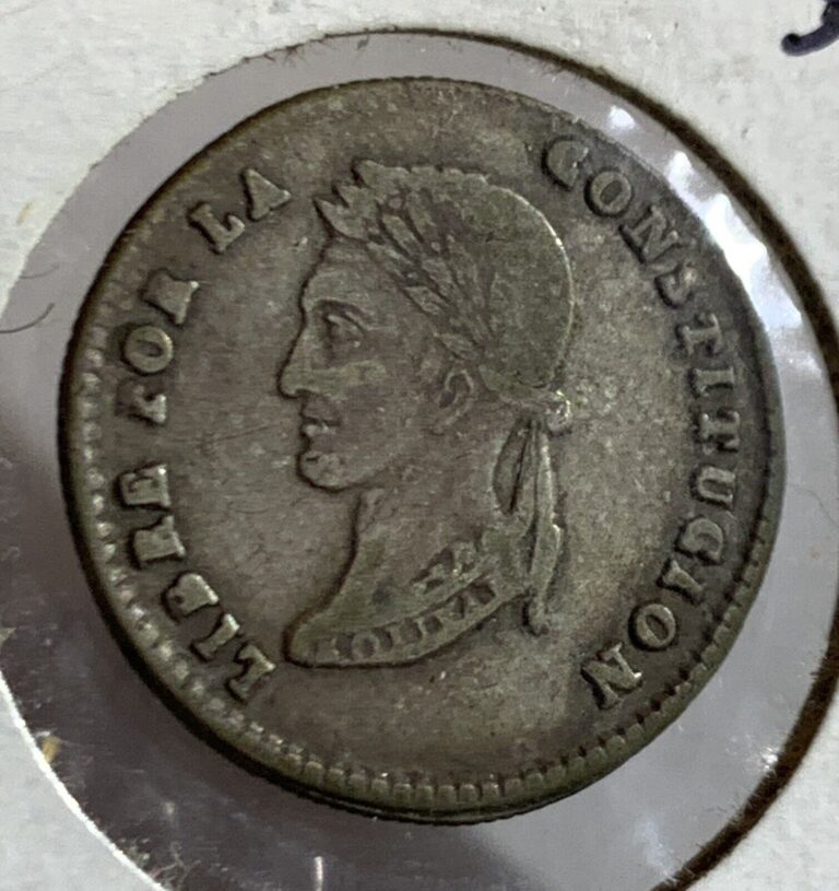 Read more about the article 1856 BOLIVIA ONE SOL SILVER COIN XF