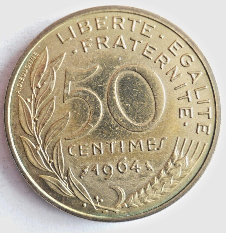 Read more about the article 1964 FRANCE 50 CENTIMES – High Quality Coin – FREE SHIP – Bin #998