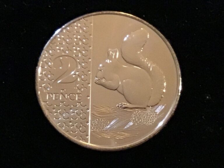 Read more about the article Rarest New BU 2023 King Charles UK 2p Pence Red Squirrel 1st Strike Privy Mark