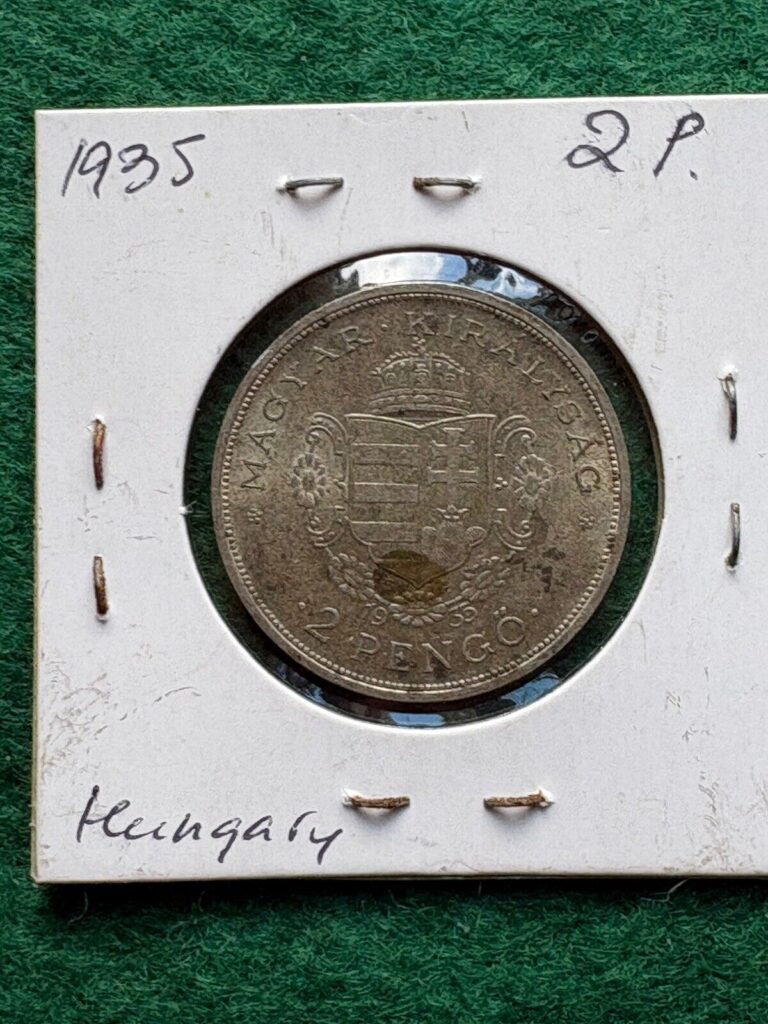 Read more about the article 1935 HUNGARY Bicentennial – Death Rakoczi OLD Silver 2 Pengo Hungarian Coin