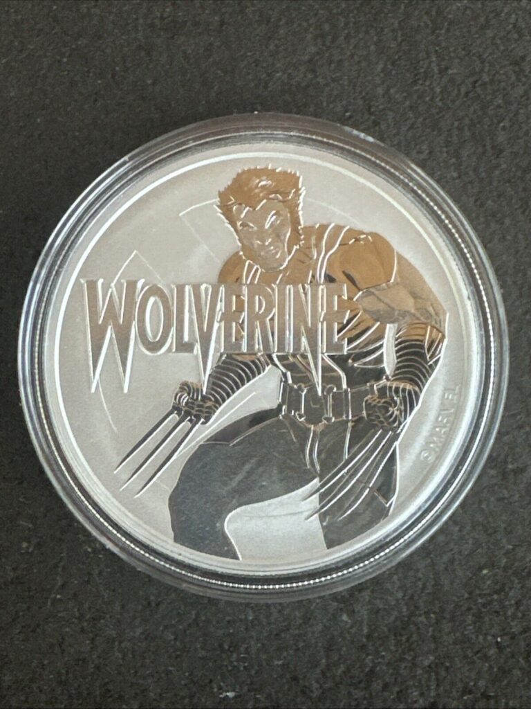 Read more about the article 2021 Tuvalu Marvel Wolverine 1 oz .999 Silver 1 Dollar BU In Capsule