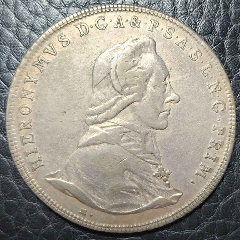 Read more about the article Silver 1784-M Austria Salzburg 1 Thaler | XF Condition