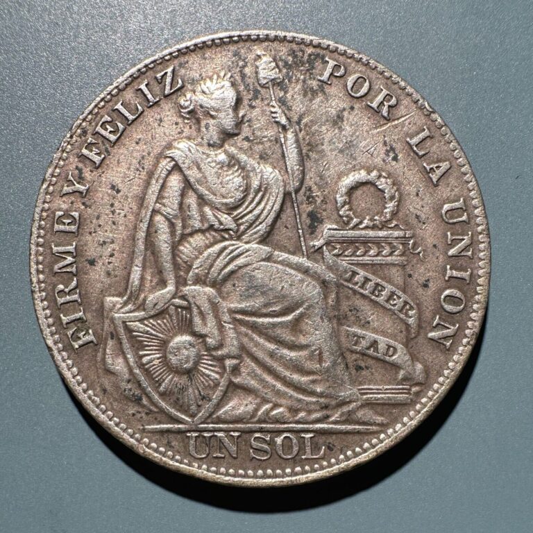 Read more about the article 1934 Peru Sol Silver Crown Sized Coin