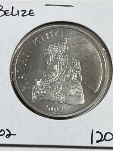 Read more about the article From 2002 Belize $1 Worth Mayan King Large Silver Coin Currency