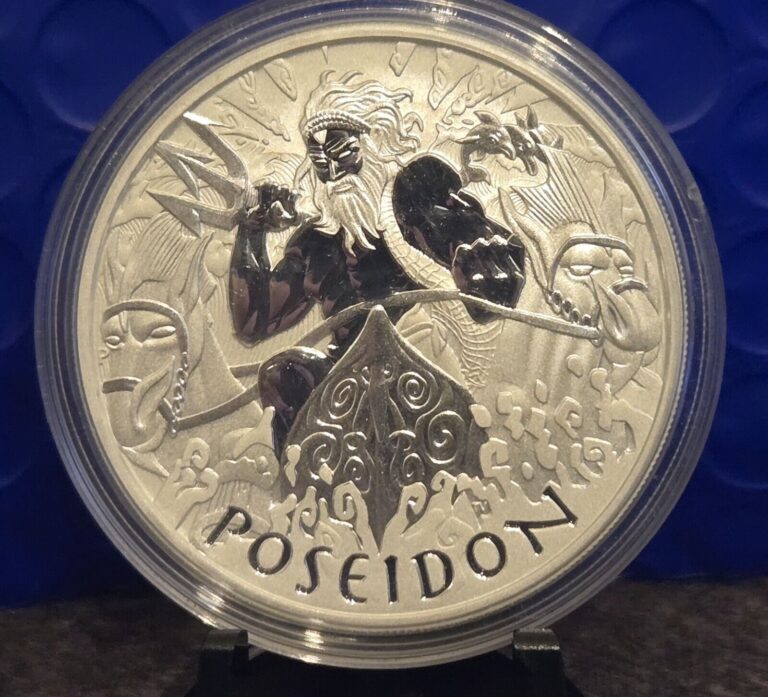 Read more about the article 2021 Tuvalu Poseidon 1oz BU Silver Coin in Mint Capsule – Gods of Olympus Series