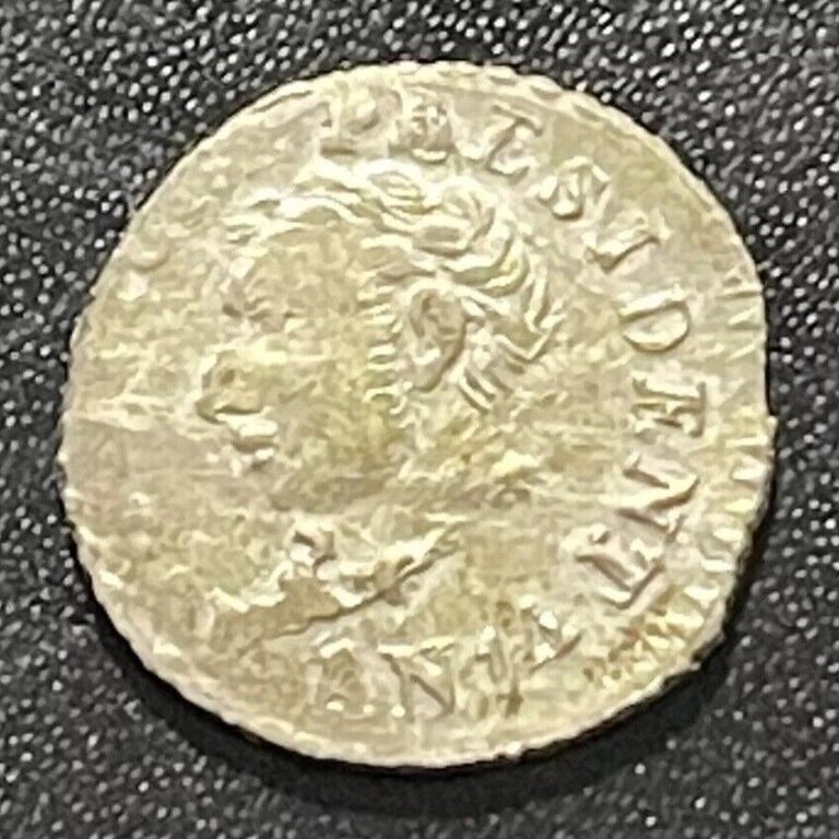 Read more about the article Rare Haiti 1817 silver 12 Centimes  Petion An 13  Nice