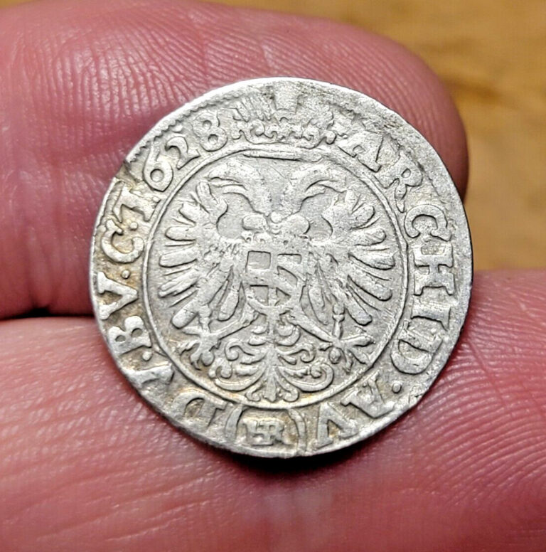 Read more about the article Austria 3 Kreuzer 1628 Ferdinand II Silver Coin