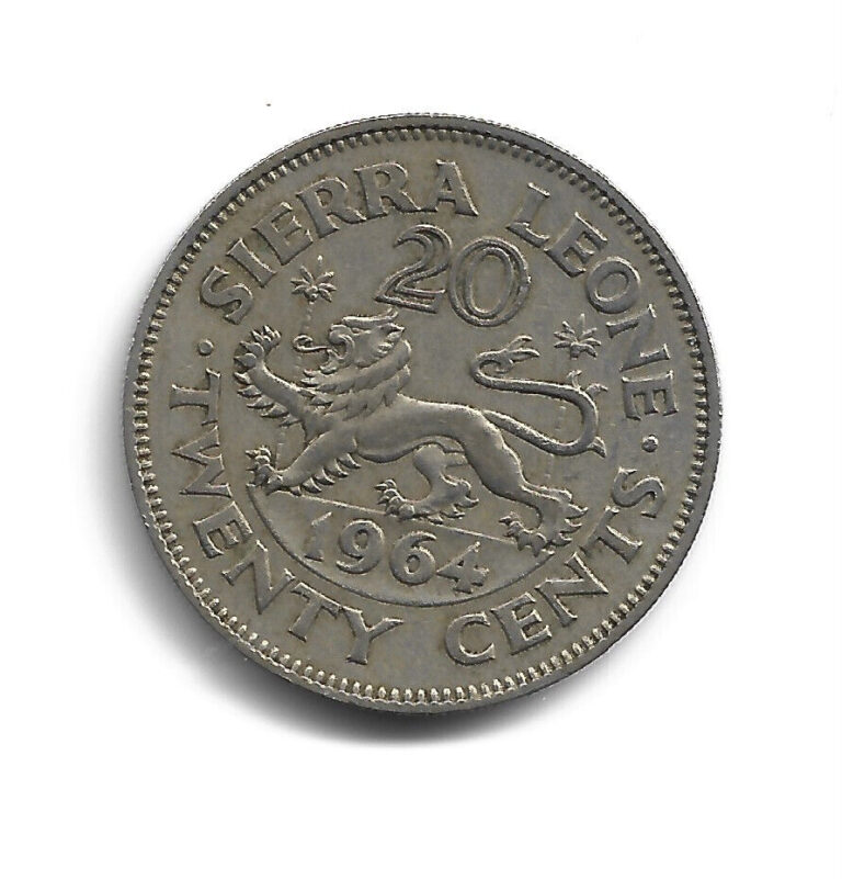 Read more about the article World Coins – Sierra Leone 20 Cents 1964 Coin KM# 20