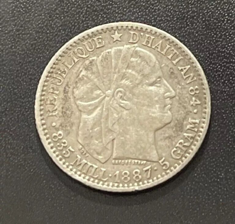 Read more about the article Haiti 1887 silver 20 Centimes