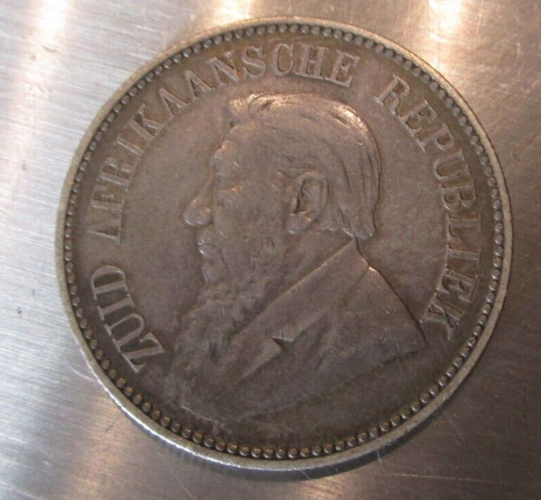 Read more about the article SOUTH AFRICA – 2 1/2 SHILLINGS 1896 KM# 7- Higher Grade-Low Mintage!-FREE SHIP