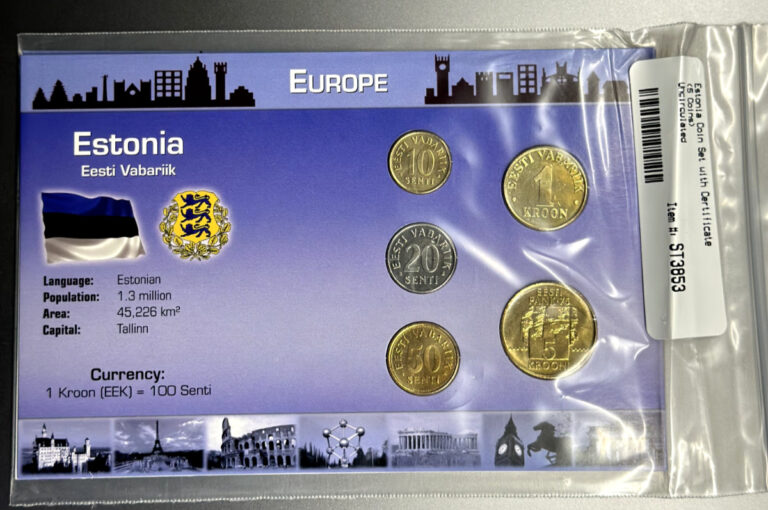 Read more about the article Littleton Estonia Coin Set UNC Uncirculated 1994-2004 With Certificate