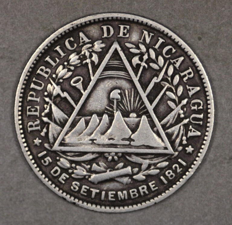 Read more about the article 1887 H Nicaragua Silver 20 Centavos