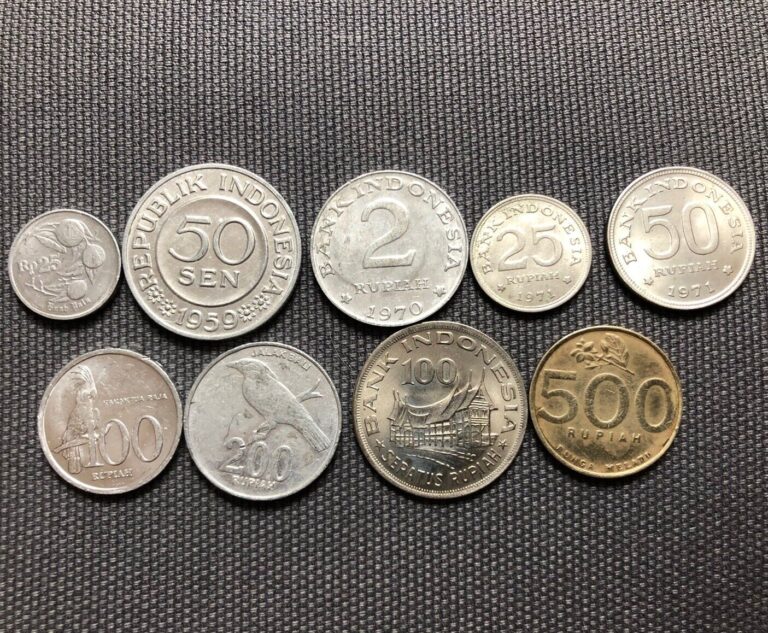 Read more about the article Indonesia 🇮🇩 Lot Of 9  World Foreign Coins