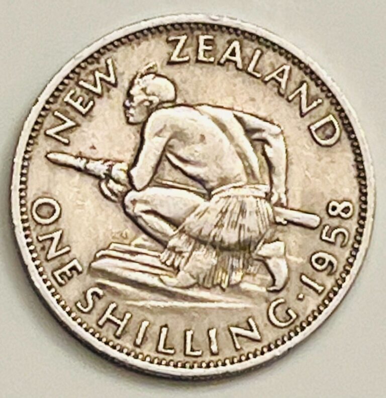 Read more about the article 1958 New Zealand Shilling KM# 27.2 Circulated Condition