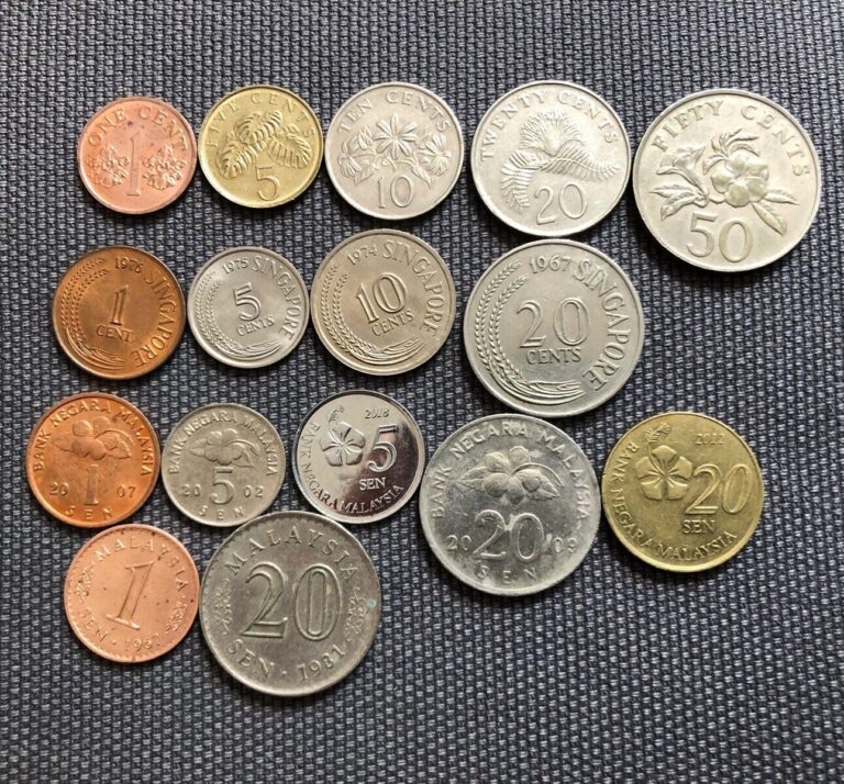 Read more about the article Singapore 🇸🇬 Malaysia 🇲🇾 Lot Of 16  World Foreign Coins