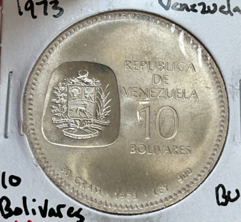 Read more about the article 1973 Venezuela 10 Bolivares – Silver