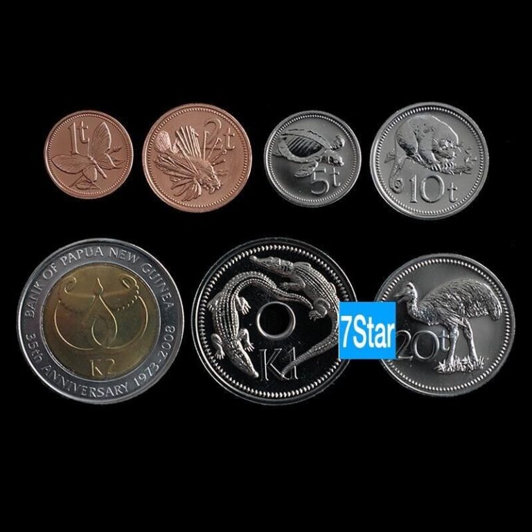 Read more about the article Papua New Guinea 1 set of coins Uncirculated 7PCS