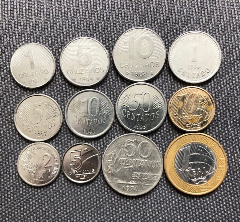 Read more about the article Brazil 🇧🇷 Lot Of 12  World Foreign Coins