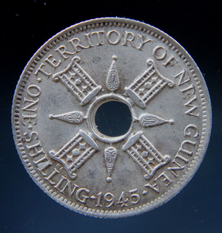 Read more about the article British New Guinea  1 Shilling 1945 Silver coin #2