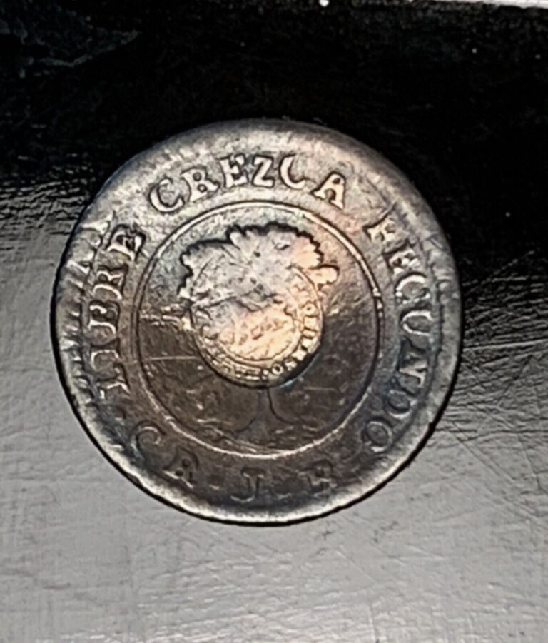 Read more about the article RARE CREZCA Costa Rica 1847 1/2 Real Lion Countermark STRONG DETAILS.  [FC17]