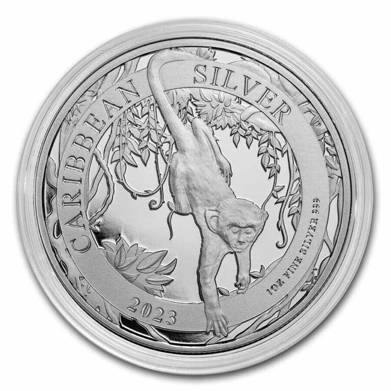 Read more about the article 2023 Barbados Caribbean Island Green Monkey 1 oz .999 Silver Coin 7 000 minted