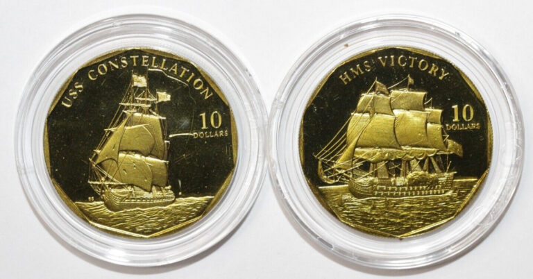 Read more about the article Lot of 2 $10 COMMEMORATIVE COINS REPUBLIC OF MARSHALL ISLANDS