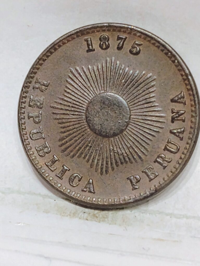 Read more about the article PERU ~ 1875 ~ 1 CENTAVO ~ CH UNC