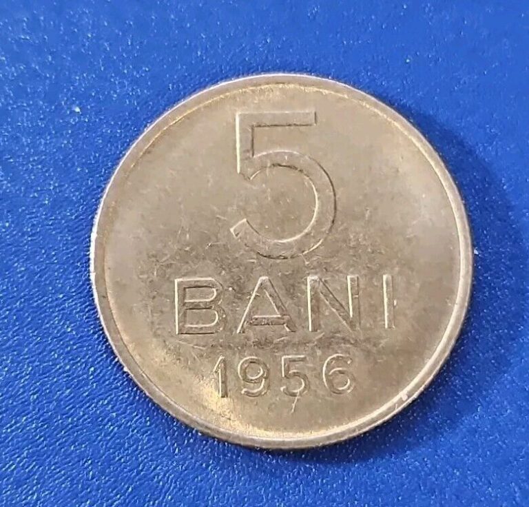 Read more about the article 1956 Romania 5 Bani Coin (KM.#83.2)