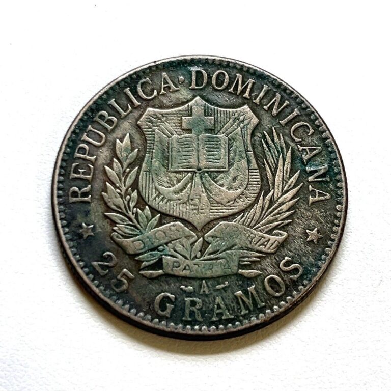 Read more about the article 1897-A Un Peso Republica Dominicana 25 Gramos Silver