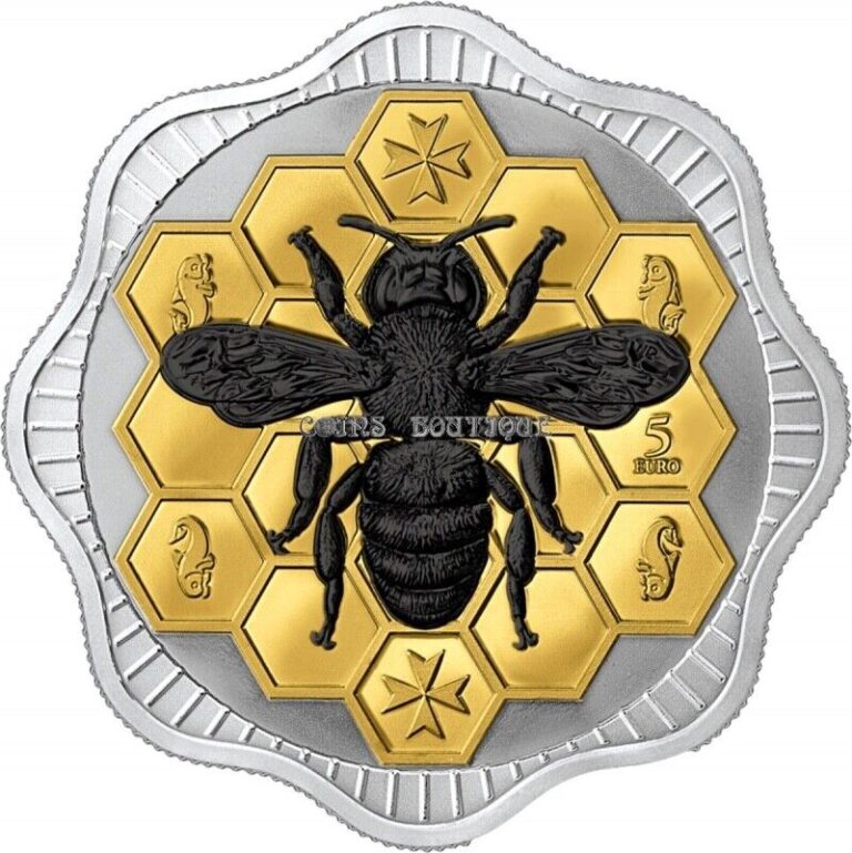 Read more about the article Maltese Bee 1 oz silver coin 5 Euro Malta 2024